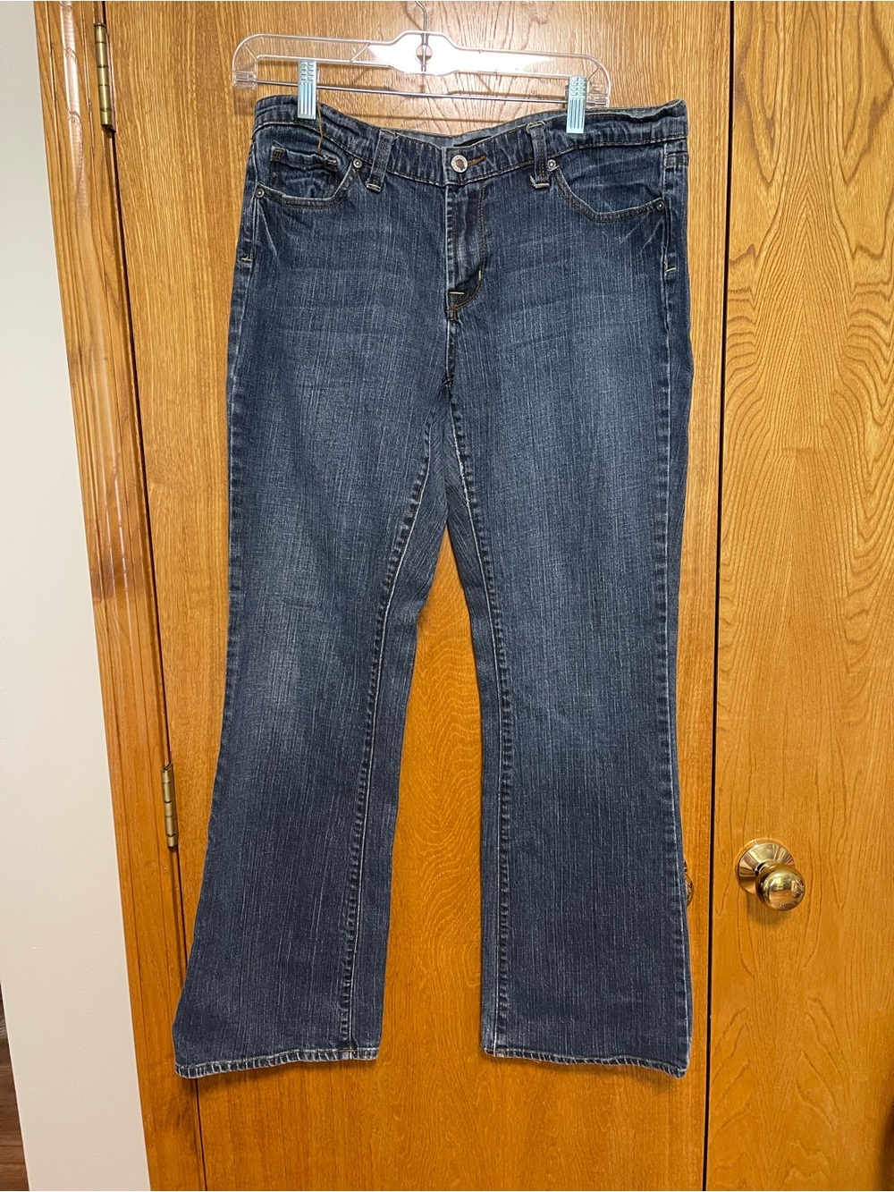 a.n.a Women's Dark Blue Wide Leg Jeans